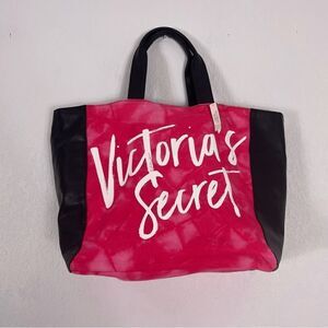 NWT Victoria’s Secret Pink and Black Open Large Tote Bag